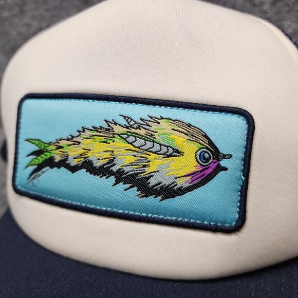 Costa Del Mar Game Changer Fly Fishing White OSFA Mesh Snapback Trucker Hat - Picture 2 of 10